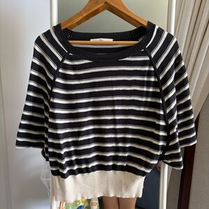 7 for all mankind navy and White Women's Sweater 💙